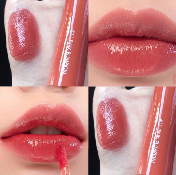 Стійкий глянцевий тінт для губ Rom&nd Juicy Lasting Tint № 11 Pink Pumpkin 0250 фото