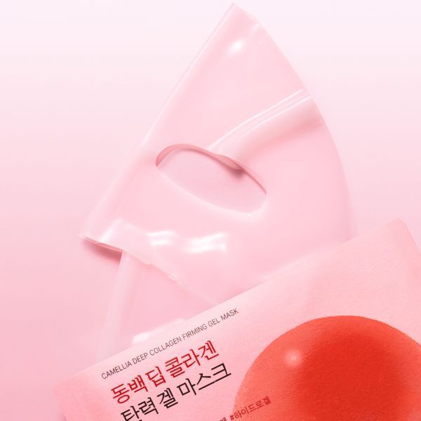 Гелева маска з колагеном ROUND LAB Camellia Deep Collagen Firming Gel Mask, 34 ml 0616 фото