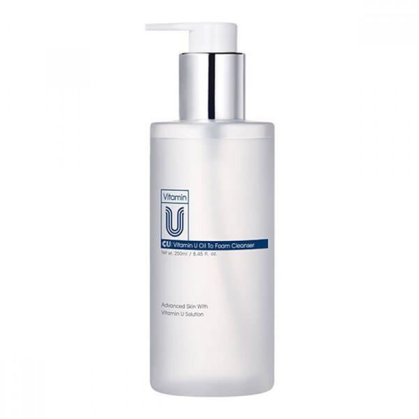 Очищувальна гідрофільна олія-пінка CU SKIN Vitamin U Oil To Foam Cleanser 0002 фото