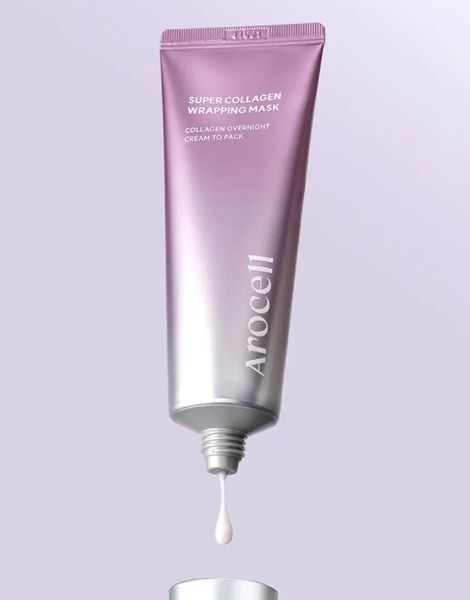 Маска-плівка з колагеном для зволоження та ліфтингу Arocell Super Collagen Wrapping Mask, 80 мл 0507 фото