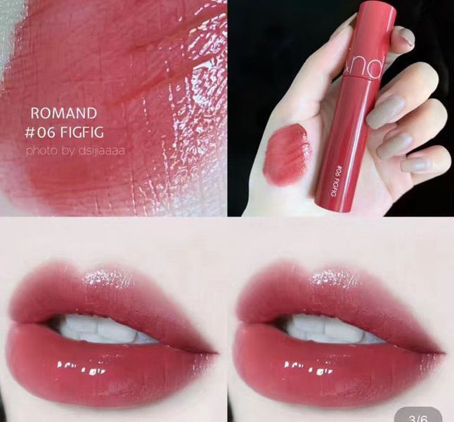 Стійкий глянцевий тінт для губ Rom&nd Juicy Lasting Tint № 06 FigFig 024 фото