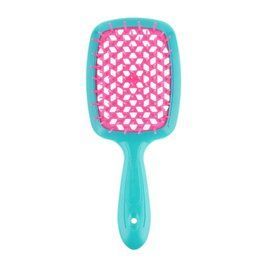 Щітка для волосся JANEKE SUPERBRUSH ORIGINAL Small, бірюзово-рожева 0194 фото