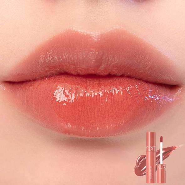 Стійкий глянцевий тінт для губ Rom&nd Juicy Lasting Tint № 10 Nudy Peanut 0249 фото